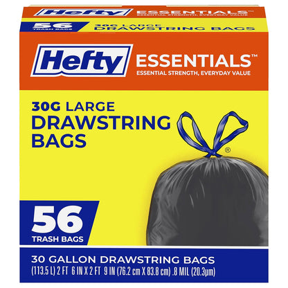 drawstring closure for easy lifting, tying, and carrying