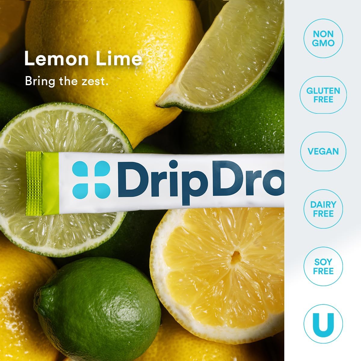 DripDrop Sugar Free Electrolyte Packets – Thoughtful Wellness Gift for Fitness Lovers and Travelers