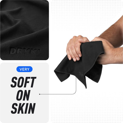 DRYKI Pocket-Sized Sweat Towels - Cooling Face Cloth for Spa Day, Sauna Session, and Skin Refresh