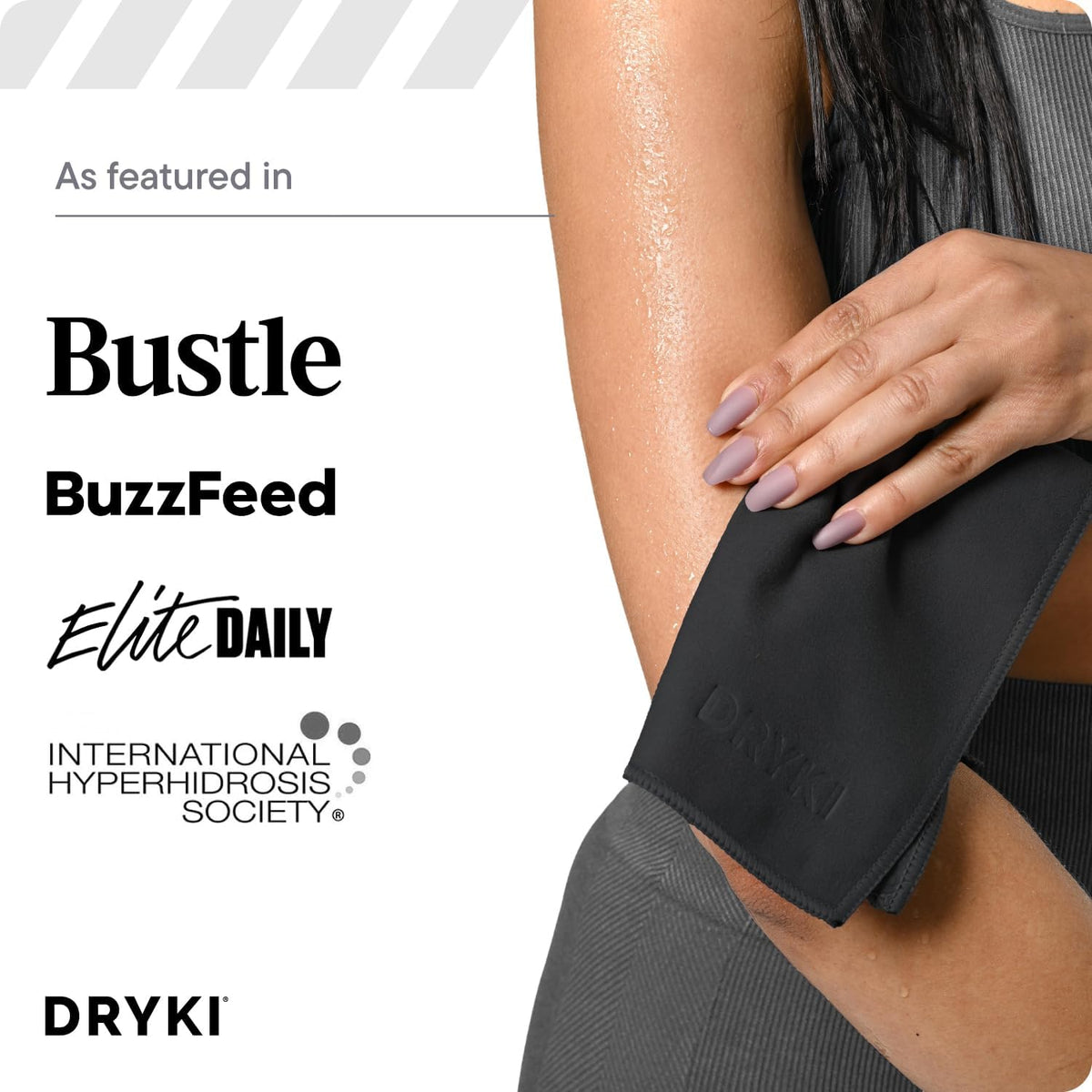DRYKI Pocket-Sized Sweat Towels - Cooling Face Cloth for Spa Day, Sauna Session, and Skin Refresh