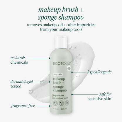dual-action compatibility with synthetic and natural bristle brushes plus beauty blenders and sponges