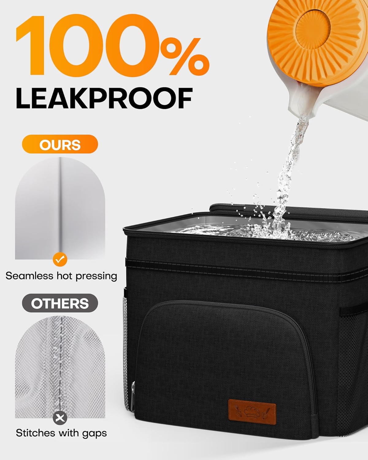 dual carry options: adjustable padded shoulder strap and sturdy top handle