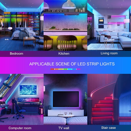 dual control via 'mohua led' bluetooth app and included 44-button ir remote