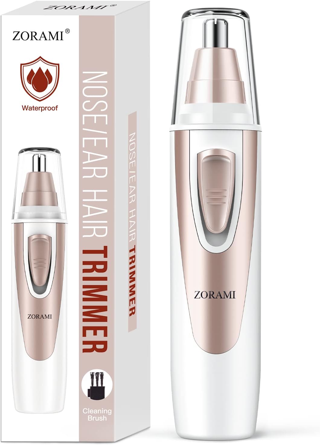 dual-edge 360° rotating stainless steel blades with protective cover