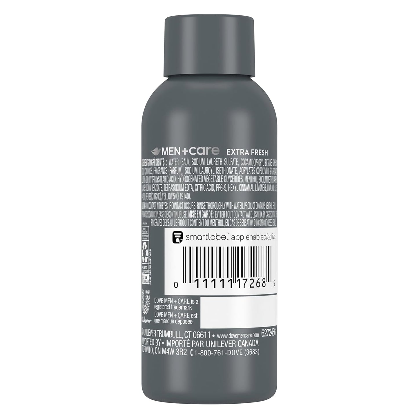 dual face-and-body formula for streamlined shower use