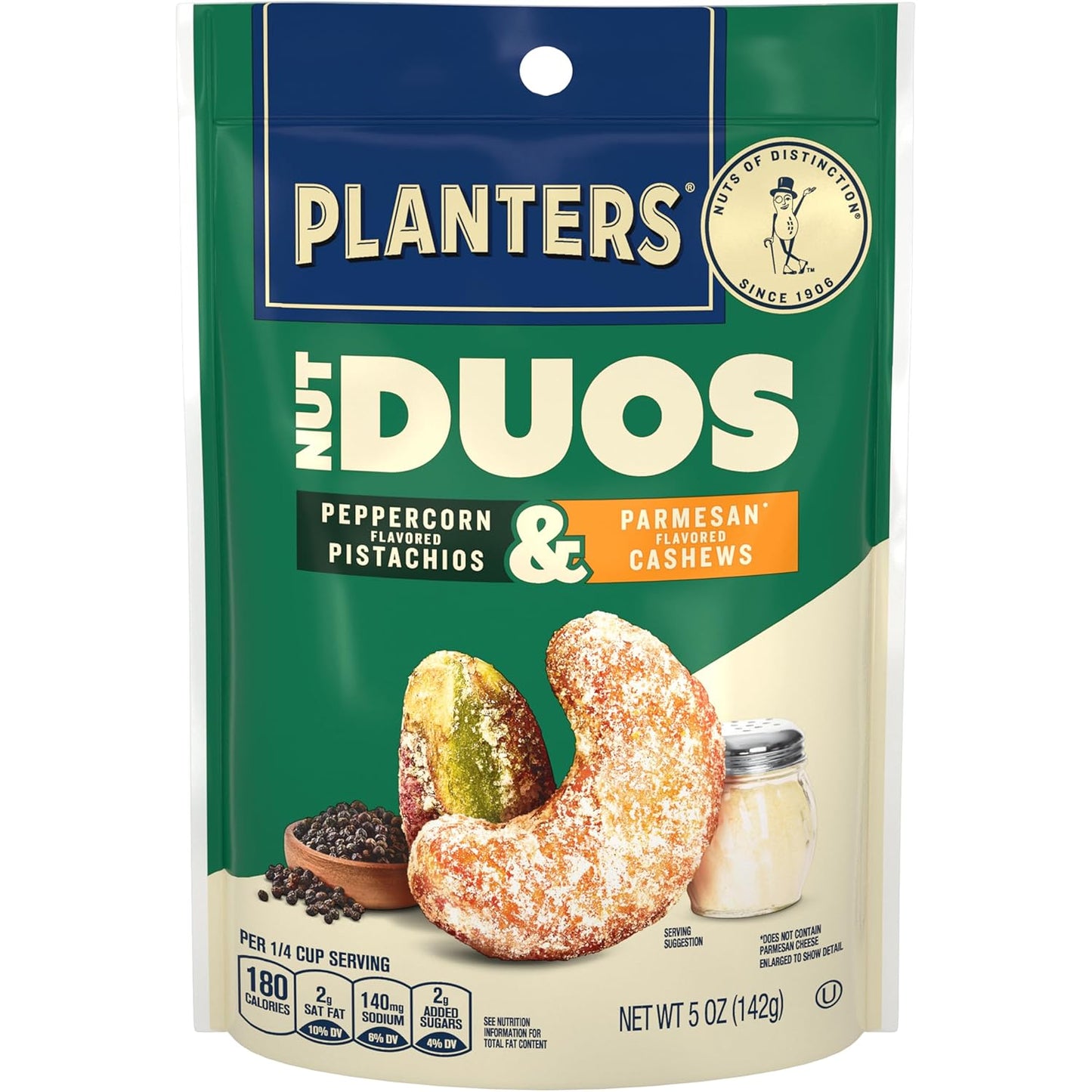 dual-flavor nut pairing system combining two distinct taste profiles in one bag