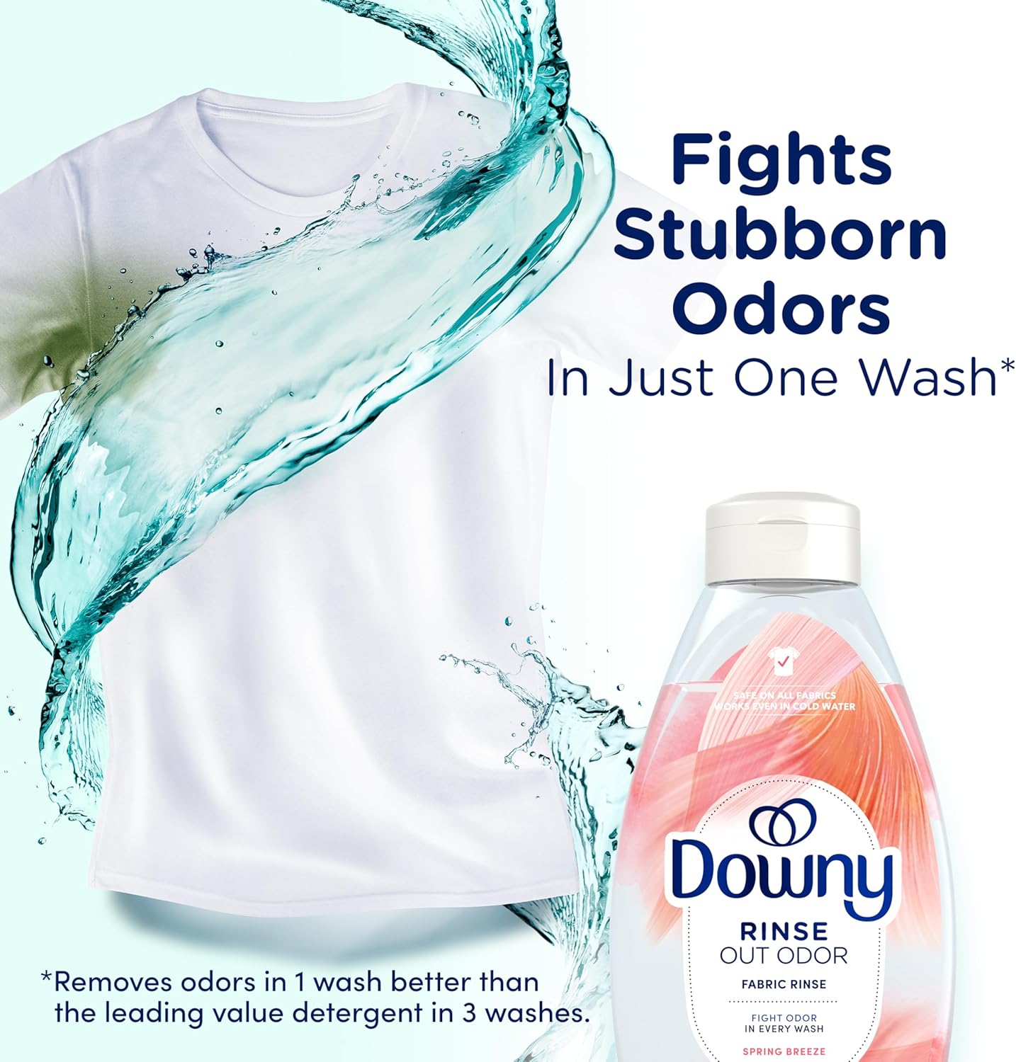 dual function as fabric softener and odor remover rinse in one 48 fl oz bottle