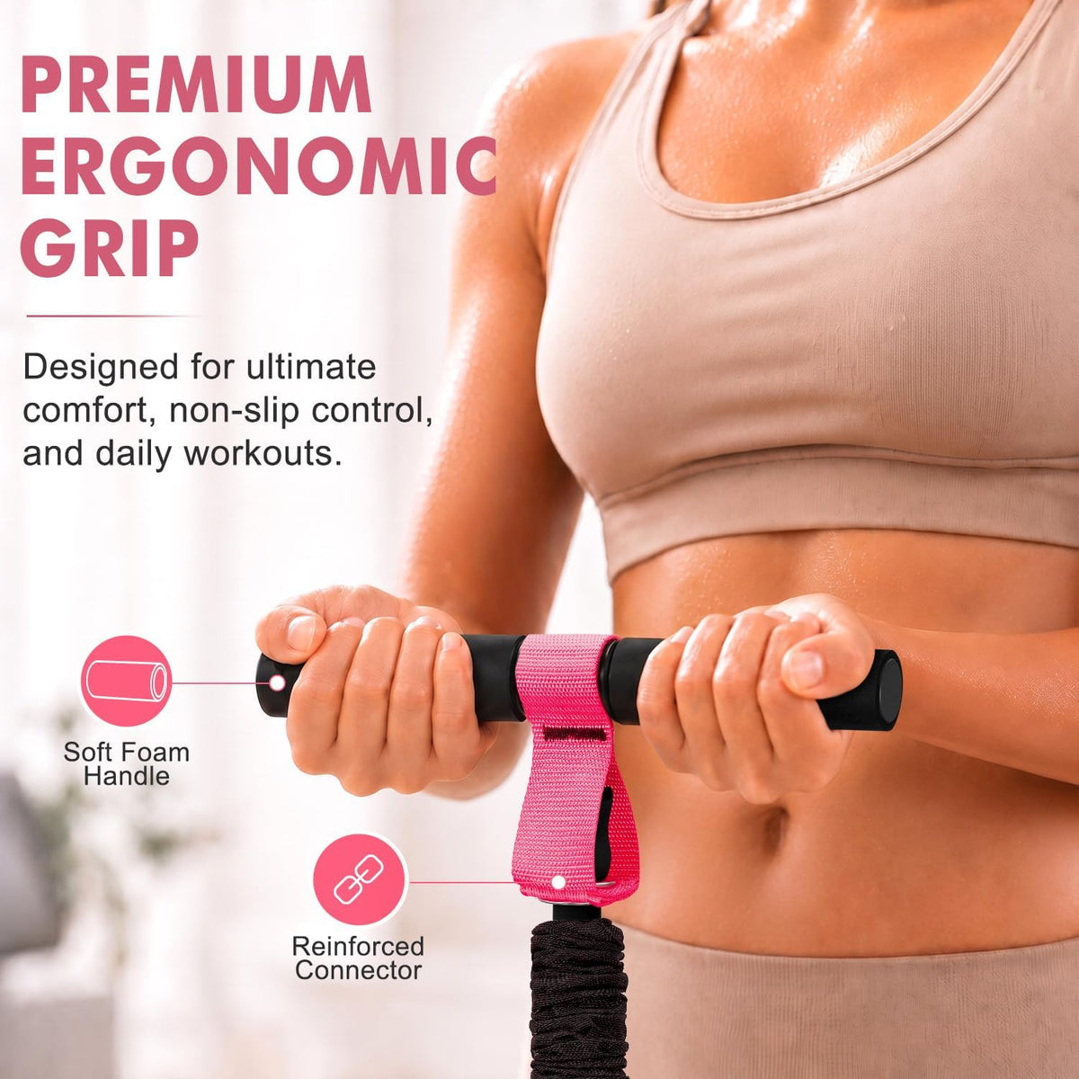 dual-function set including pedal resistance band and figure 8 resistance band for varied training