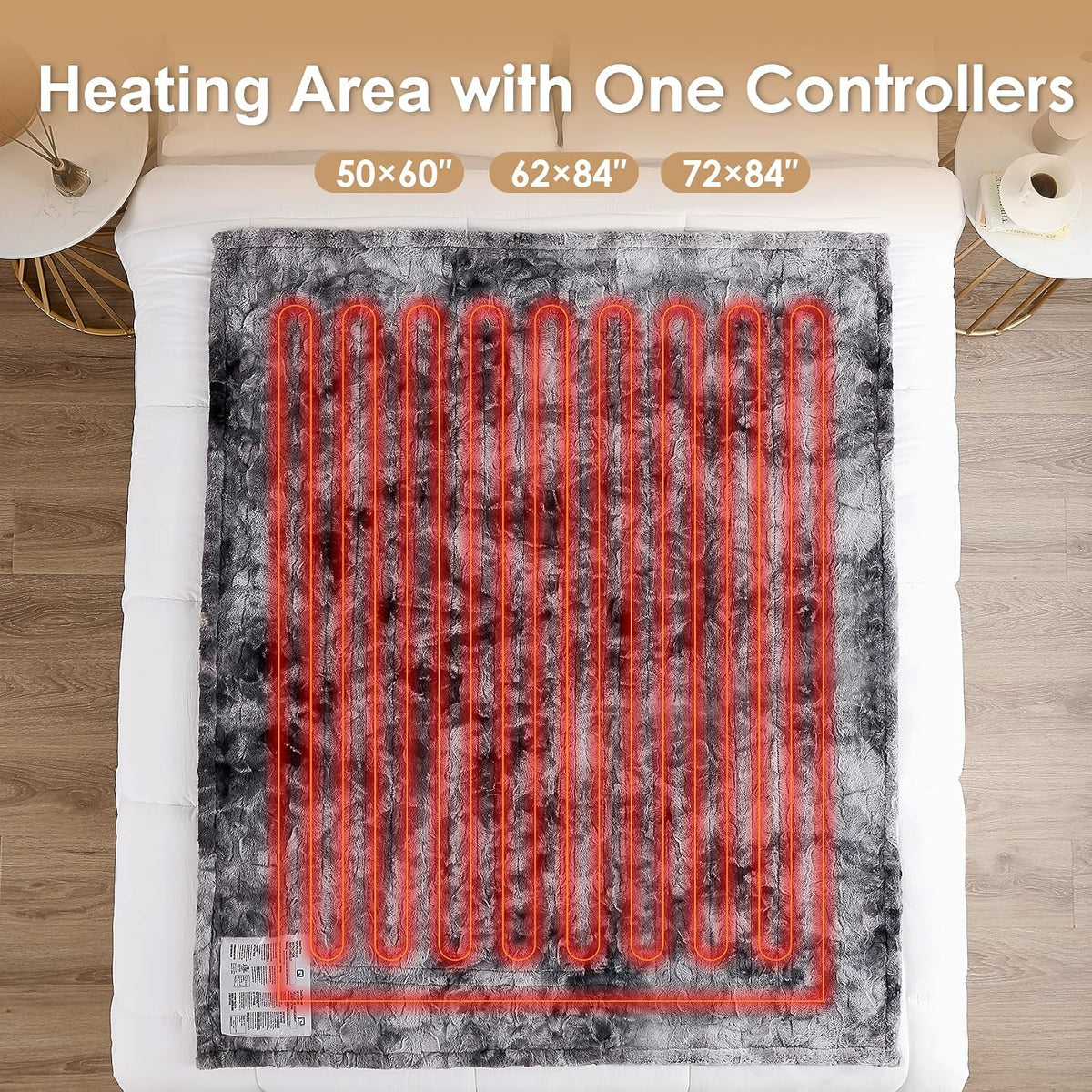dual independent controllers on queen (84x90) and king (100x90) sizes