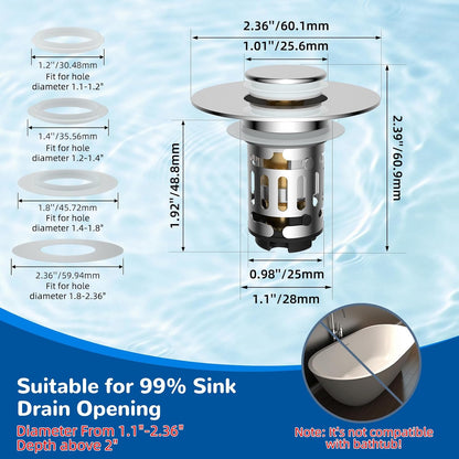 dual-layer removable stainless steel basket with twist-off bottom for thorough cleaning