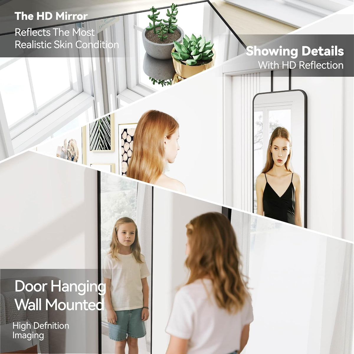 dual mounting system: over-door hooks and wall-mount expansion screws