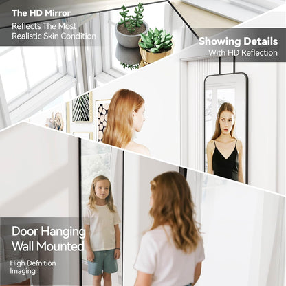 dual mounting system: over-door hooks and wall-mount expansion screws