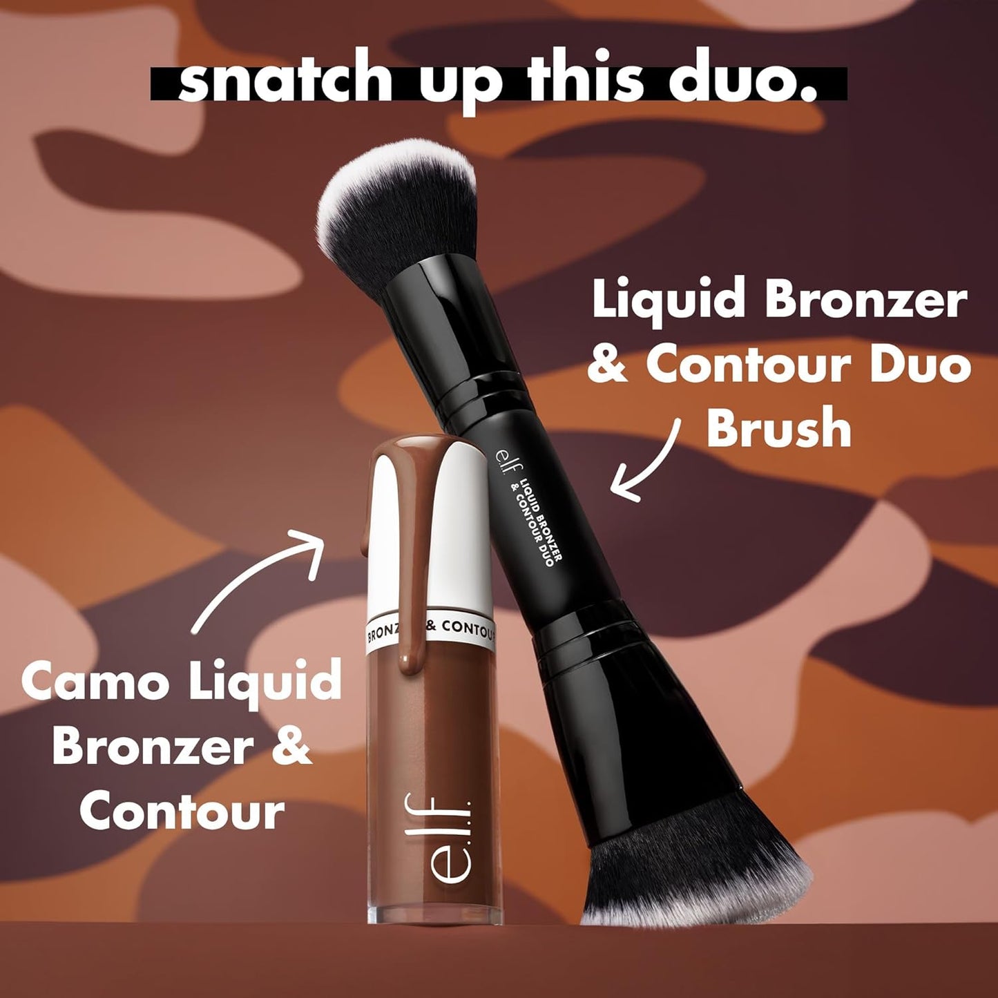 dual-purpose bronzer and contour hybrid suitable for dry, oily, and combination skin types