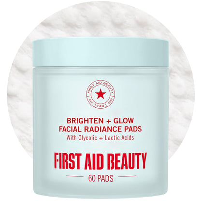 dual-sided textured pad for physical and chemical exfoliation in one swipe