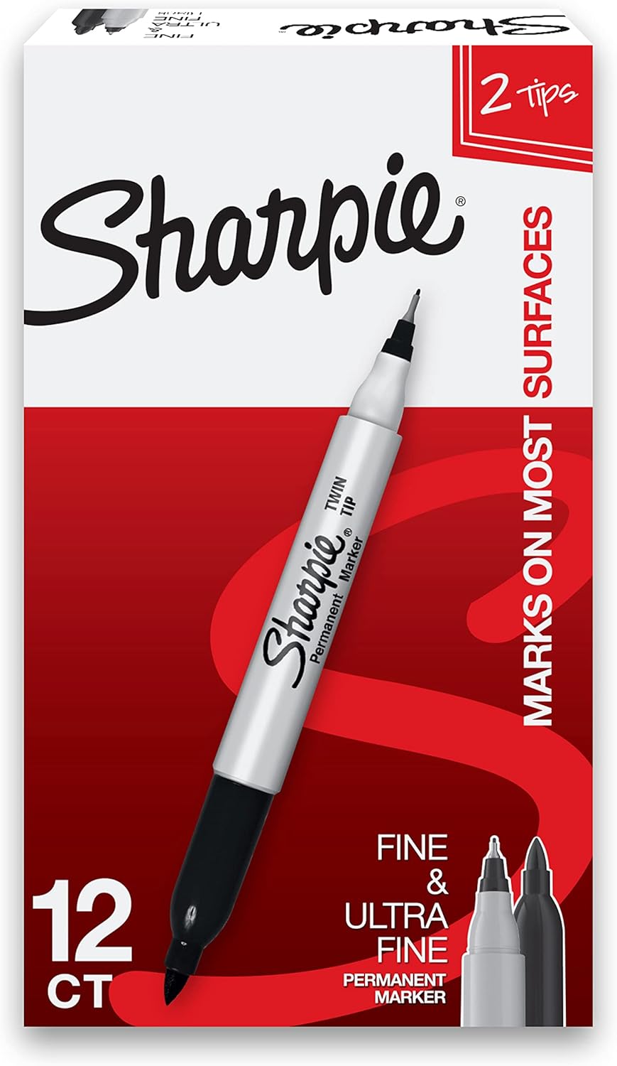 dual tips: bold fine point and precise ultra-fine point in a single marker