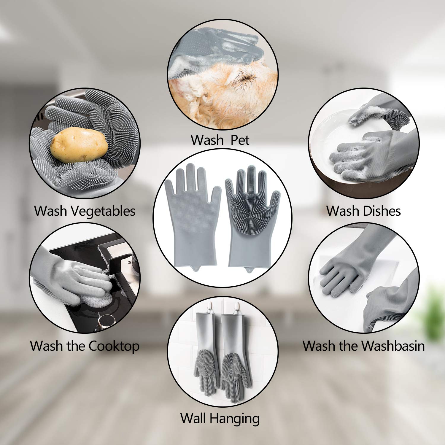 dual-use functionality as both dry deshedding tool and wet bathing/shampoo brush
