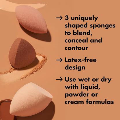 dual wet-or-dry usability compatible with powder, liquid, and cream formulations