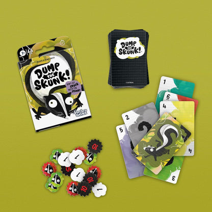 Dump The Skunk! Game – Reiner Knizia Family Card Game for Kids Ages 7+, Easy to Learn Playroom Activity for 2-6 Players