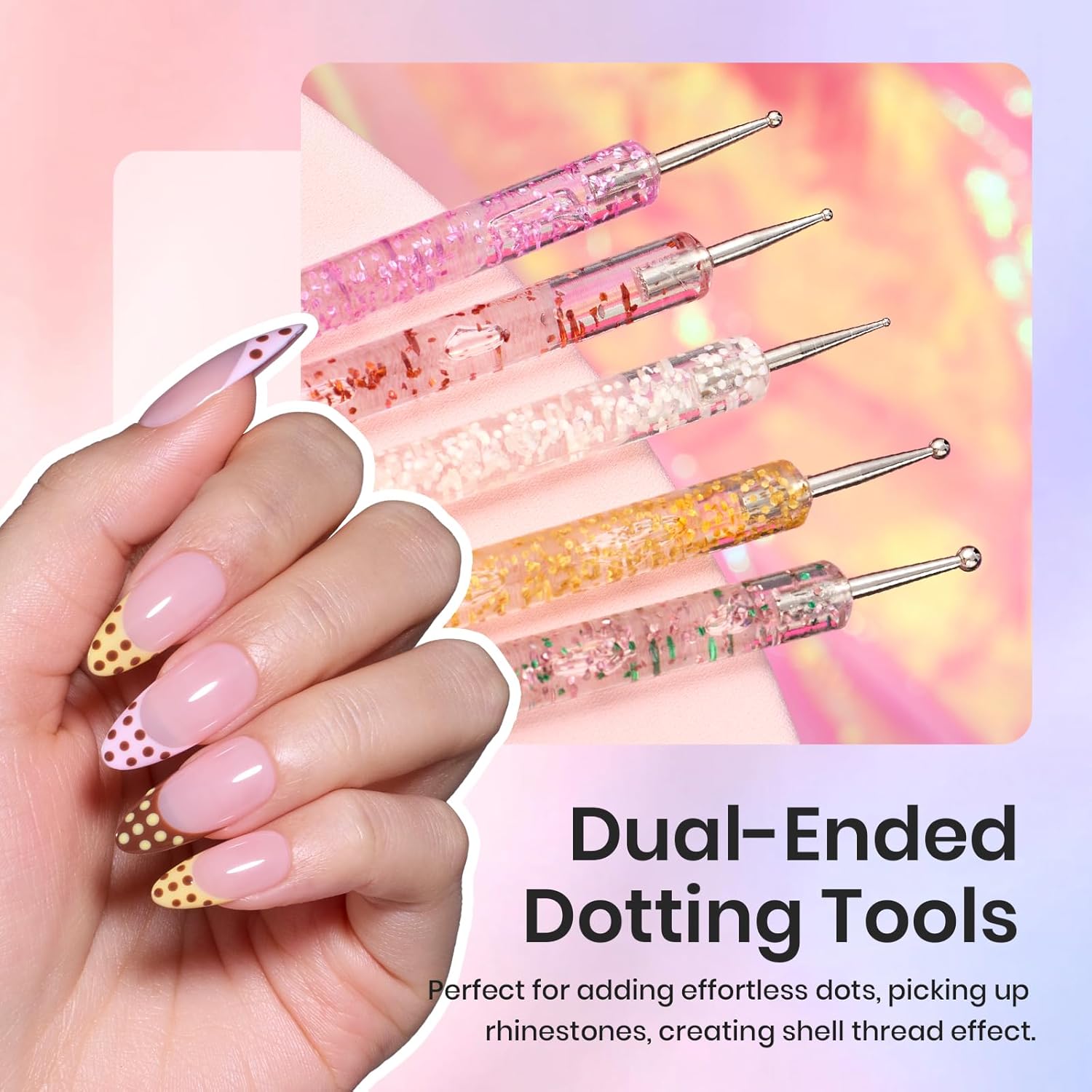 durable metal brush handles with crystal ergonomic grip design that prevents shedding or fraying