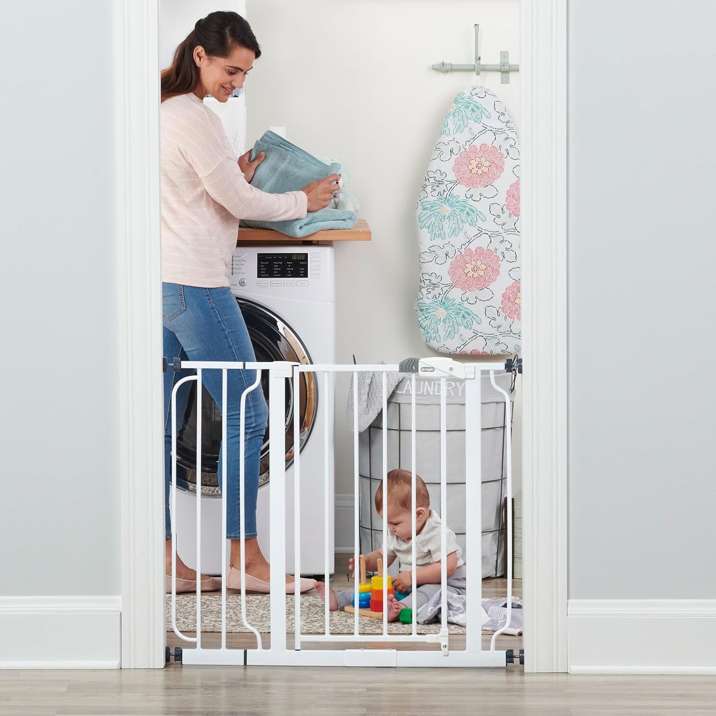 durable metal frame construction in white, black, or platinum finishes