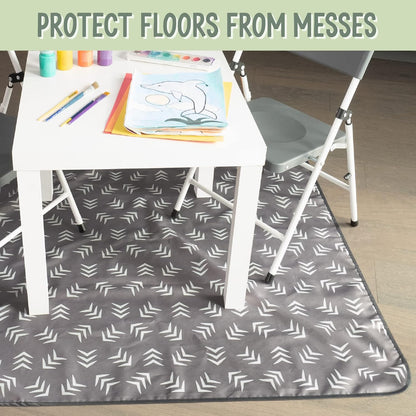 durable, reusable material designed to outlast the high chair stage