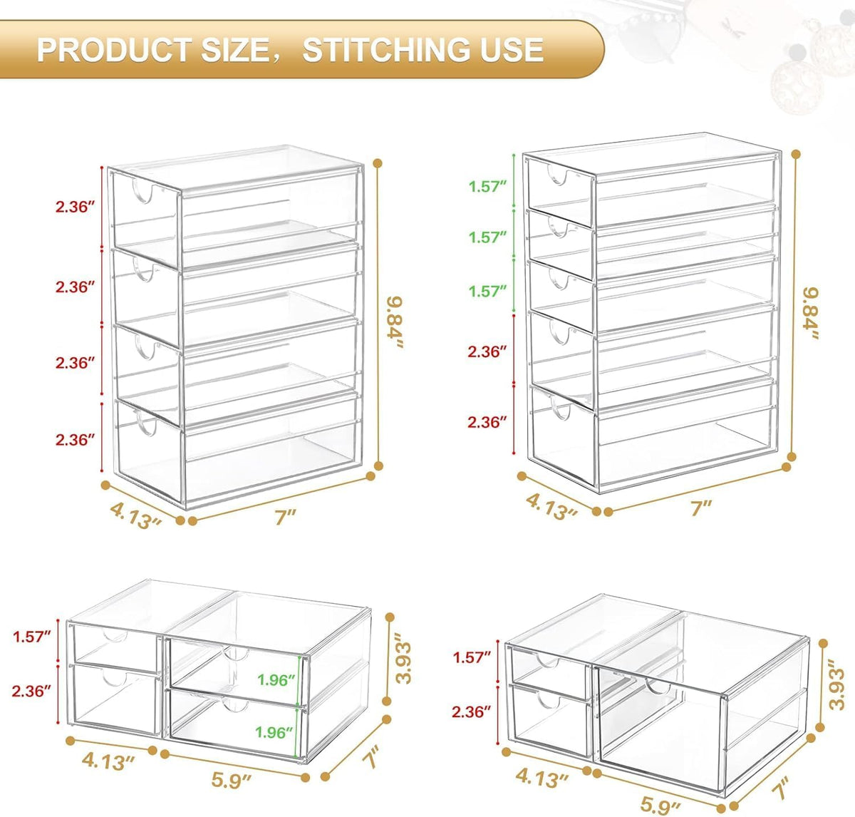 dustproof and waterproof drawer design