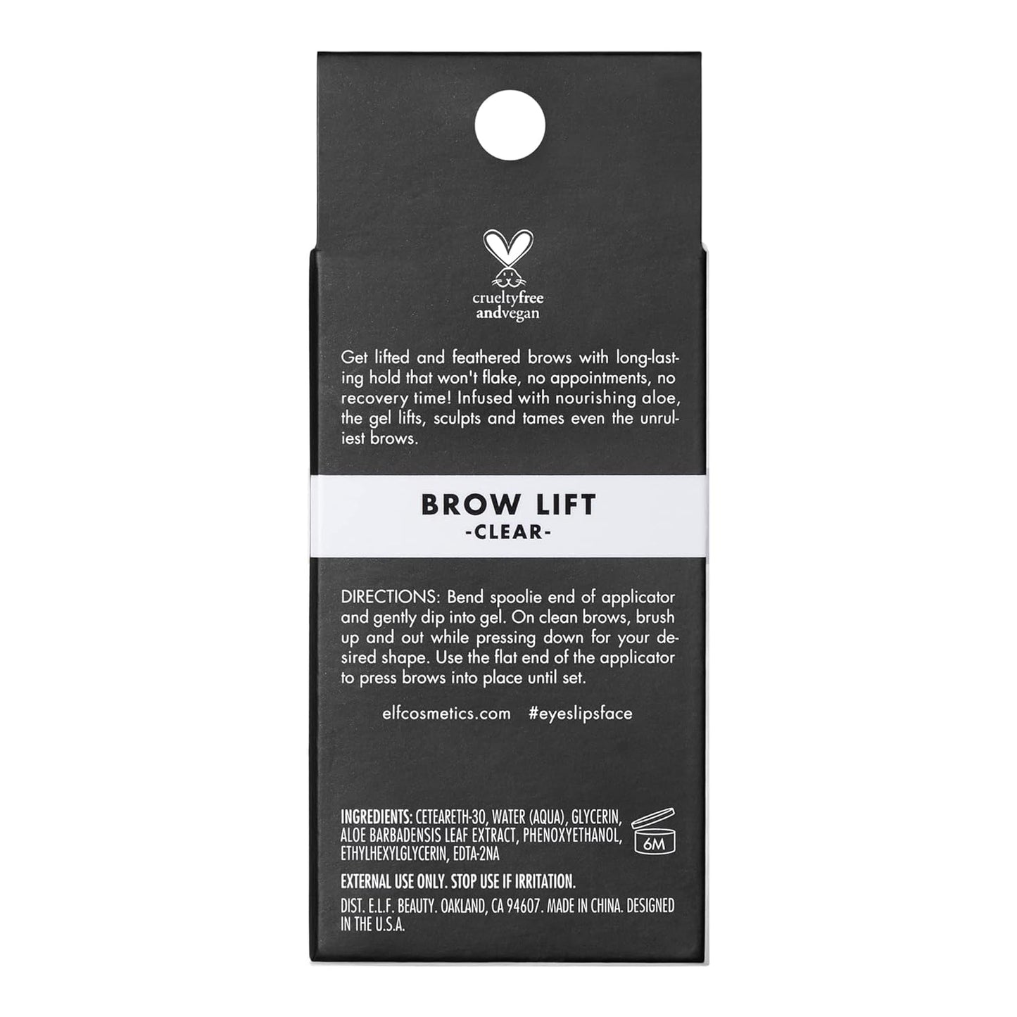 e.l.f. Brow Lift Clear Eyebrow Wax – Self-Care Brow Ritual for Nourished, Feathery Brows
