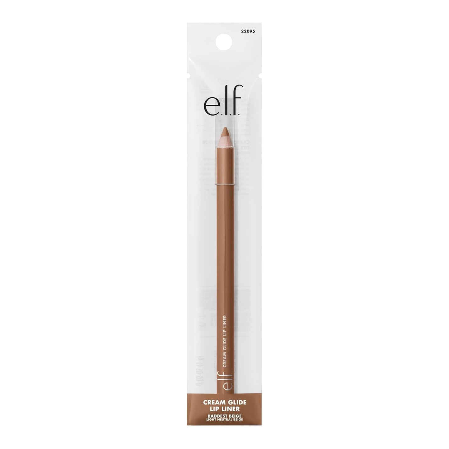 e.l.f. Cream Glide Lip Liner – One Pencil for Liner and Lip Color, Minimalist Vanity Essential