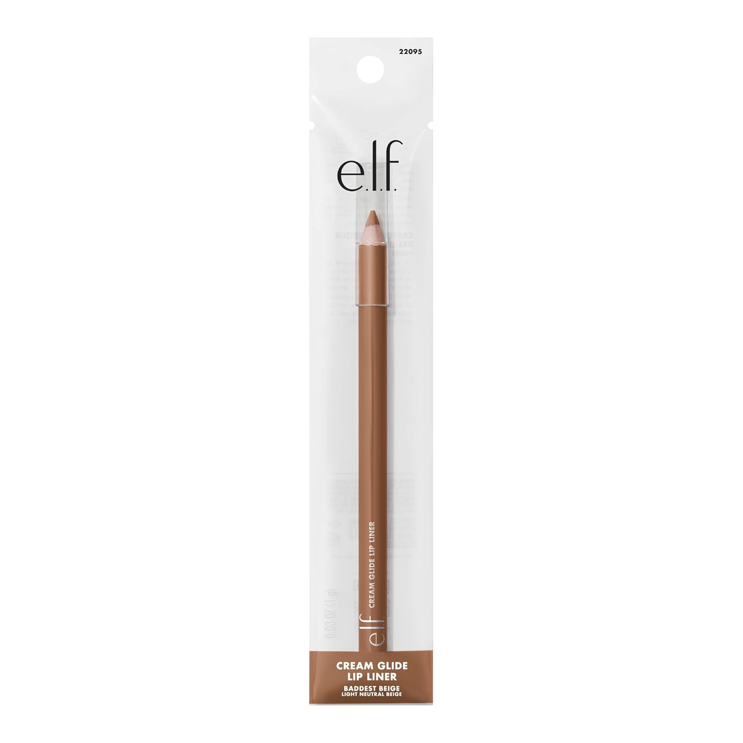 e.l.f. Cream Glide Lip Liner – One Pencil for Liner and Lip Color, Minimalist Vanity Essential