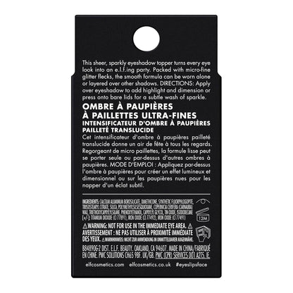 e.l.f. Fine As Fleck Glitter Eyeshadow – Gentle Non-Irritating Shimmer for Self-Care Glam Rituals