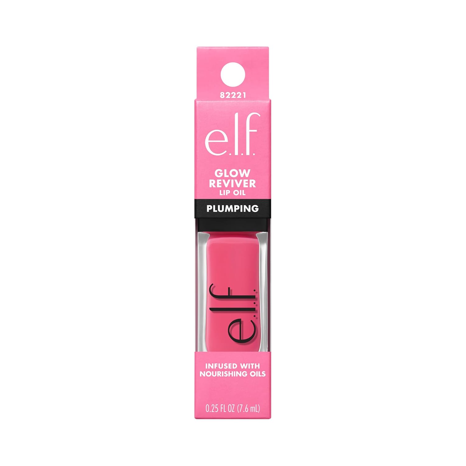 e.l.f. Glow Reviver Plumping Lip Oil – Affordable Birthday Gift for Her, Vegan Plumping Gloss in Trendy Tinted Shades