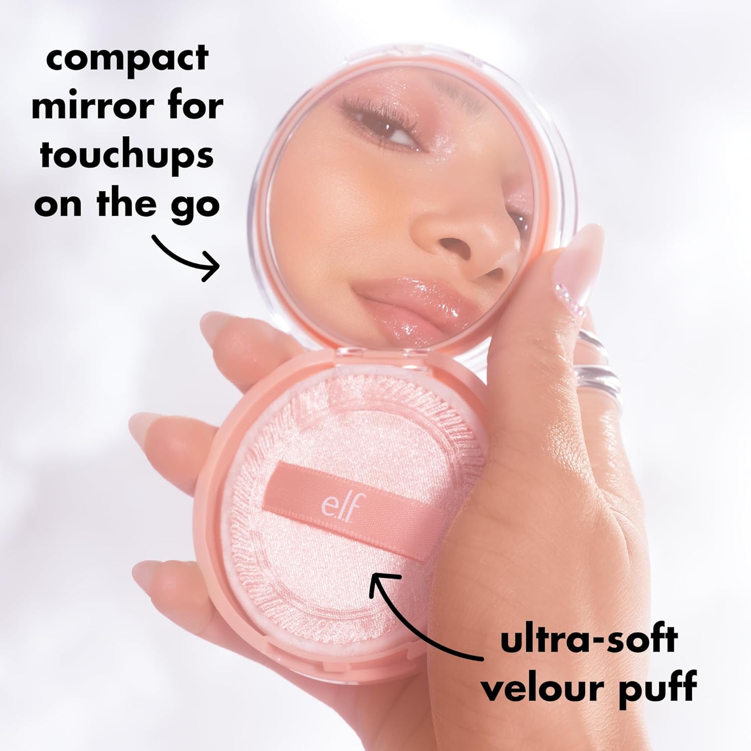 e.l.f. Halo Glow Powder Filter — Self-Care Vanity Ritual, Skin-Loving Vegan Setting Powder for Mindful Mornings