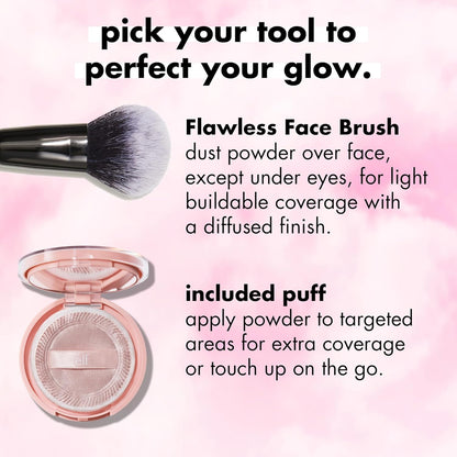e.l.f. Halo Glow Powder Filter — Self-Care Vanity Ritual, Skin-Loving Vegan Setting Powder for Mindful Mornings