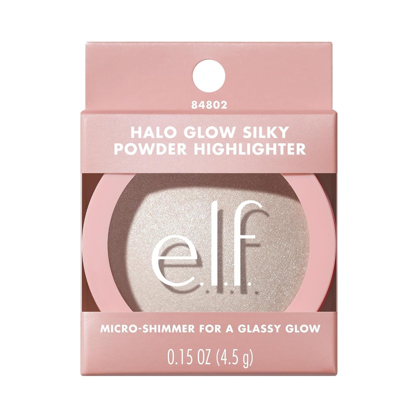 e.l.f. Halo Glow Silky Powder Highlighter – Designer-Look Compact for Elevated Vanity Counters, Silky Luminous Finish