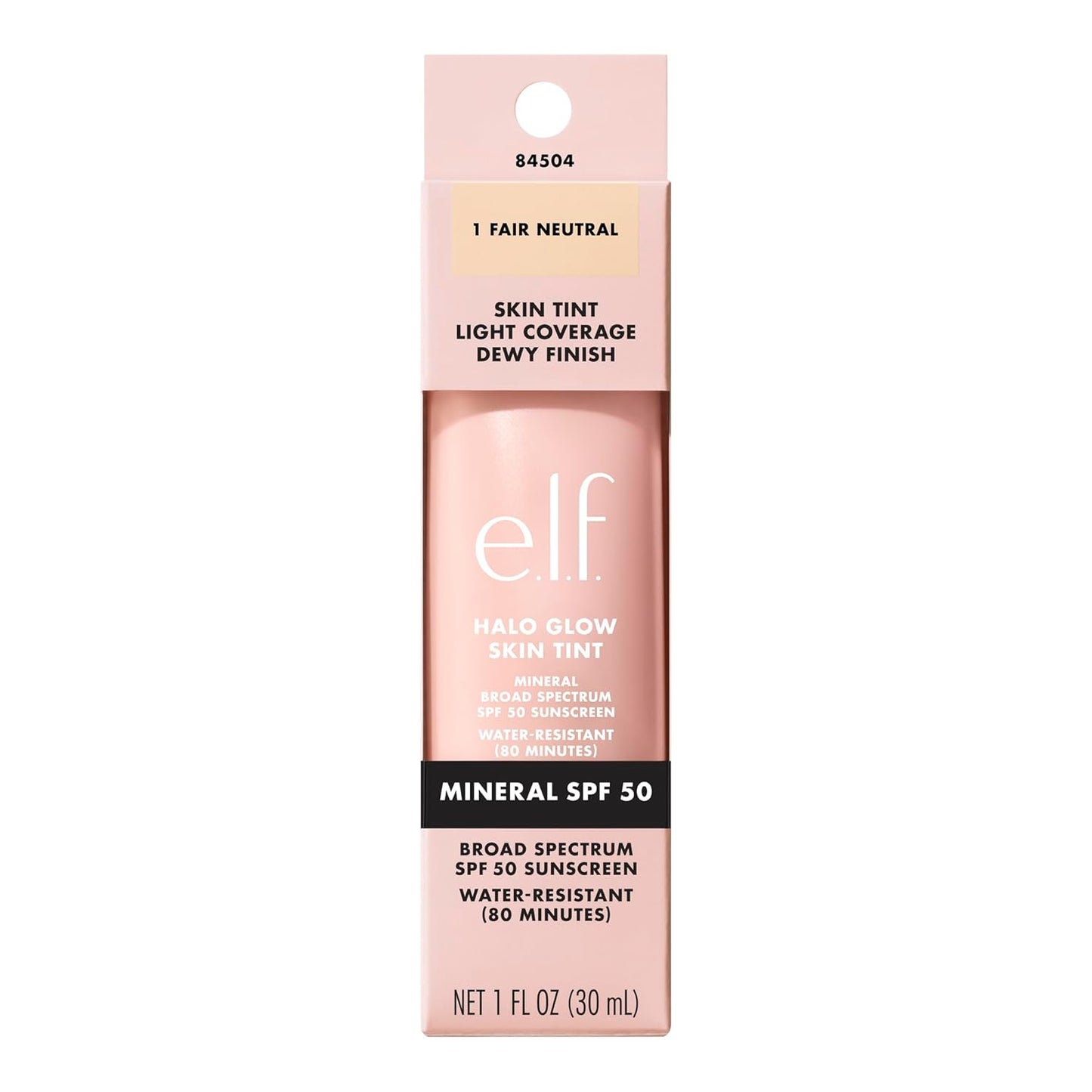 e.l.f. Halo Glow Skin Tint SPF 50 — Water-Resistant Beach Companion for Sun-Filled Days