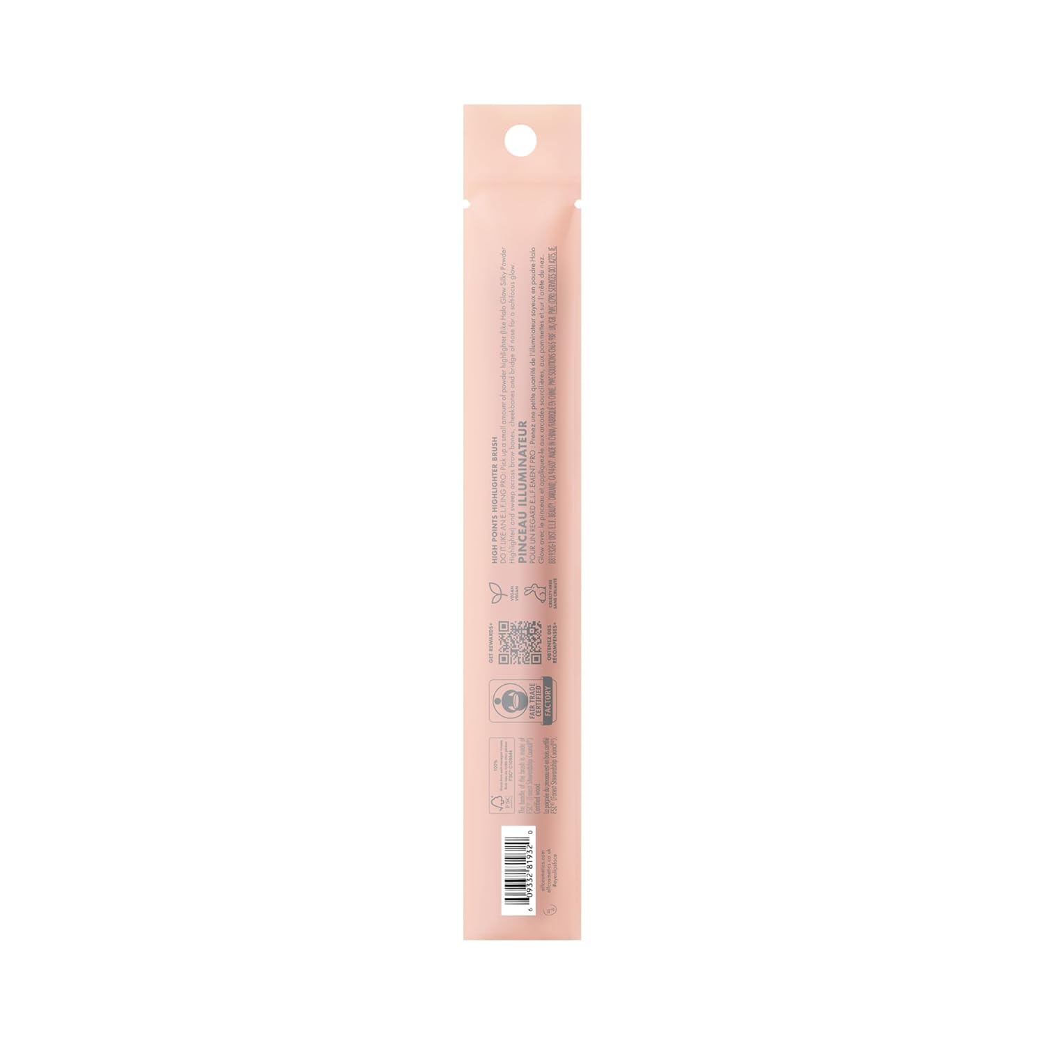 e.l.f. High Points Highlighter Brush – Thoughtful Birthday Gift for Her with Soft-Focus Glow Finish