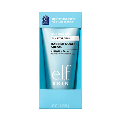 e.l.f. SKIN Holy Hydration! Barrier Goals Cream — Clean Design Sensitive Skin Moisturizer for a Streamlined Vanity