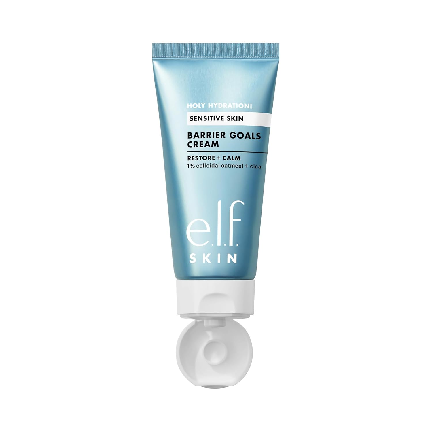 e.l.f. SKIN Holy Hydration! Barrier Goals Cream — Clean Design Sensitive Skin Moisturizer for a Streamlined Vanity