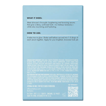 e.l.f. SKIN Hottest Drops Duo – Evening Self-Care Ritual Set, Hydrating Niacinamide Serum