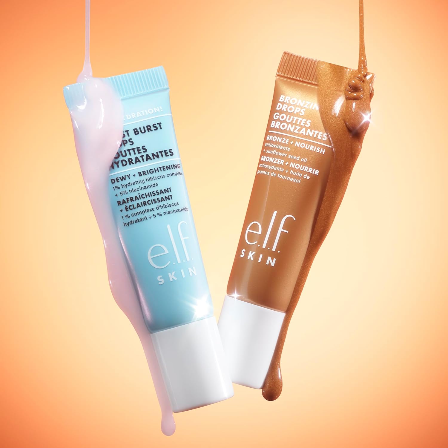 e.l.f. SKIN Hottest Drops Duo – Evening Self-Care Ritual Set, Hydrating Niacinamide Serum