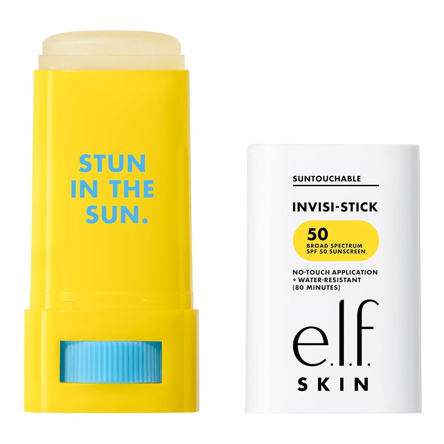 e.l.f. SKIN Suntouchable Invisi-Stick SPF 50 – Streamlined Vanity SPF, Clutter-Free Solid Stick for Capsule Routines