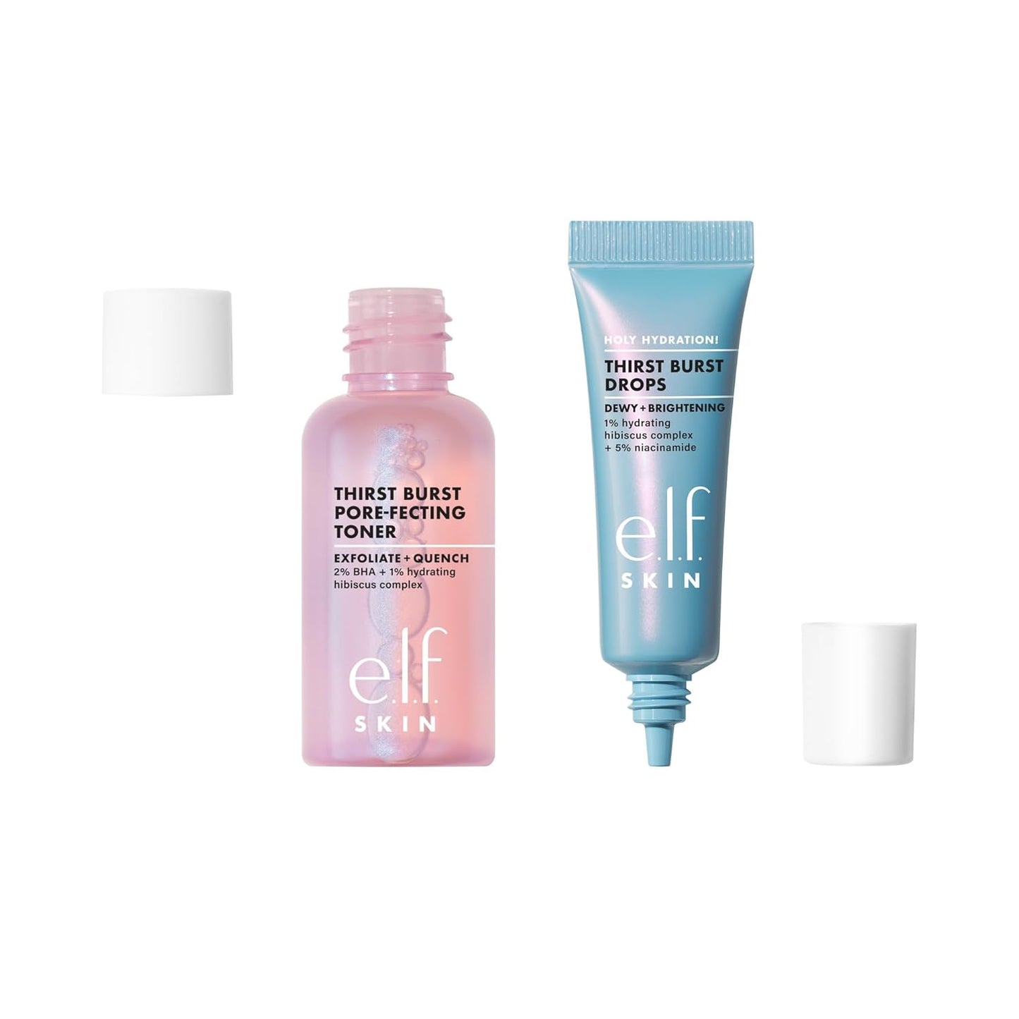 e.l.f. SKIN Thirst Burst Dew-O Set – Two-Step Evening Skincare Ritual for a Calming Wind-Down at Home