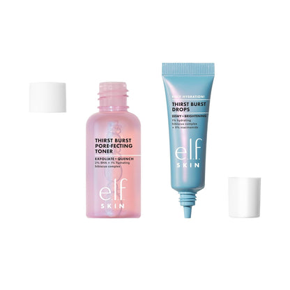 e.l.f. SKIN Thirst Burst Dew-O Set – Two-Step Evening Skincare Ritual for a Calming Wind-Down at Home