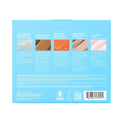 e.l.f. SKIN Wake the e.l.f. Up Kit – Glow-Boosting Skincare Gift Set for Teens & College Students, Mini SPF & Vitamin C