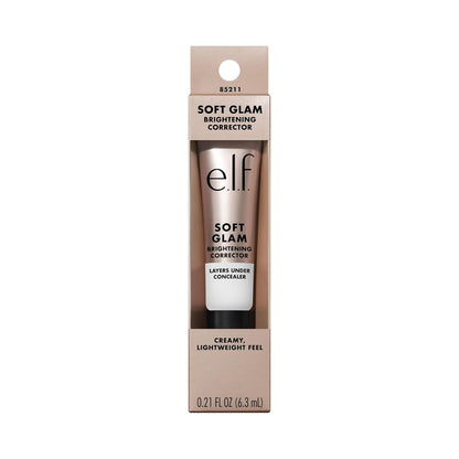 e.l.f. Soft Glam Brightening Corrector – Clean Beauty Vanity Essential, One-Tube Under-Eye Neutralizer