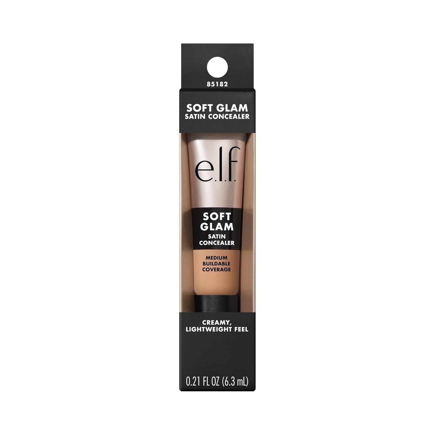 e.l.f. Soft Glam Satin Concealer, One-Step Under-Eye Coverage for Clutter-Free Minimalist Vanities
