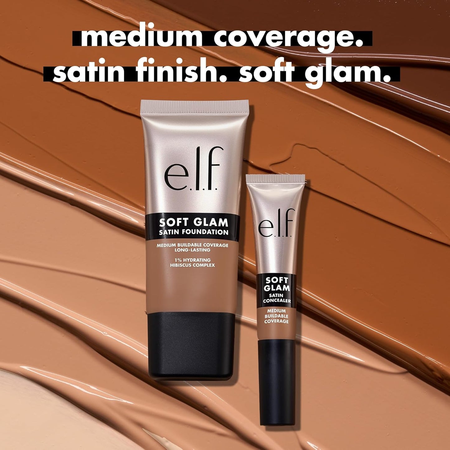 e.l.f. Soft Glam Satin Concealer, One-Step Under-Eye Coverage for Clutter-Free Minimalist Vanities