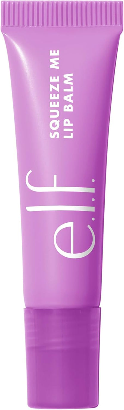 e.l.f. Squeeze Me Lip Balm – Clean Beauty Staple for Minimalist Vanities, No-Makeup Sheer Color