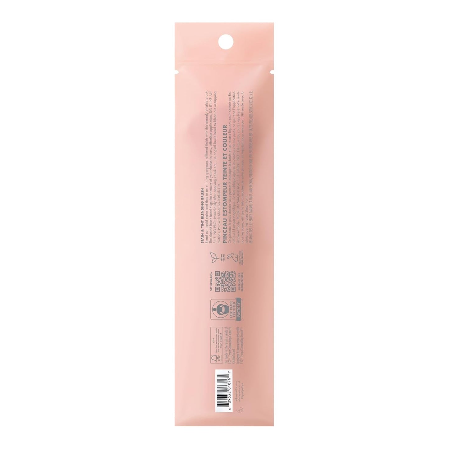 e.l.f. Stain & Tint Blending Brush – Clean-Design Liquid Blush Brush for an Uncluttered Vanity Setup