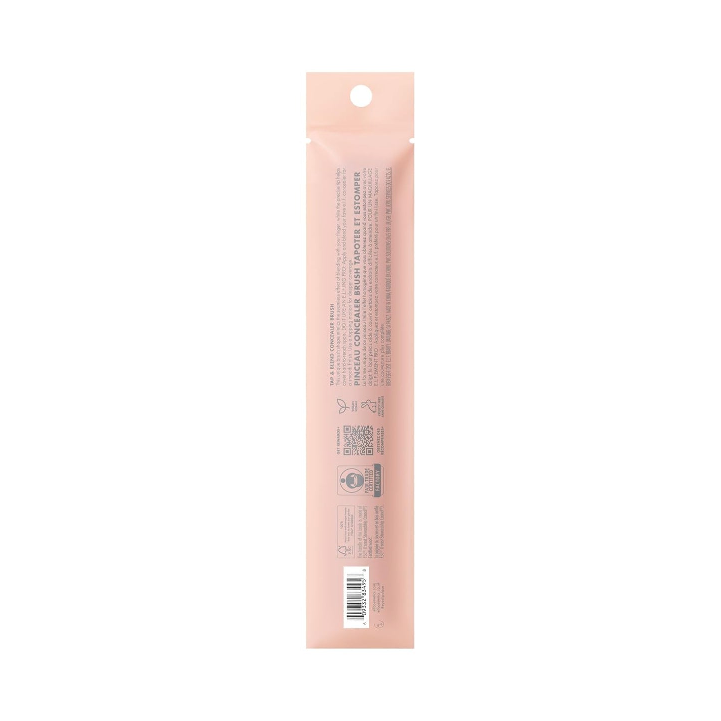 e.l.f. Tap & Blend Concealer Brush – Mindful Self-Care Tool for Evening Beauty Rituals, Soft Bristles